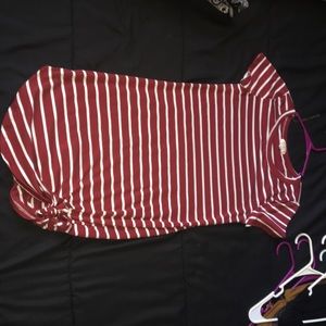 Short Sleeve Striped Dress